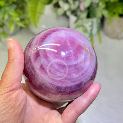 Lavender Rose Quartz Star Sphere