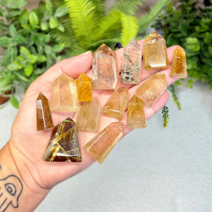 Golden Rutile Mini Point (Choose Your Own)