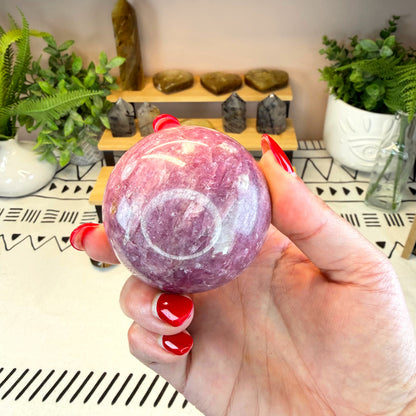 Pink Tourmaline Sphere - A