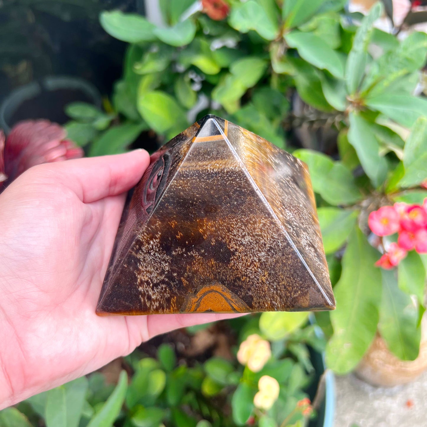 Tiger’s Eye Pyramid- B