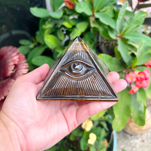 Tiger’s Eye Pyramid- B