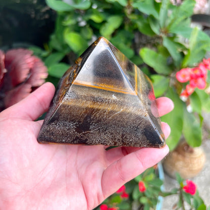 Tiger’s Eye Pyramid - A