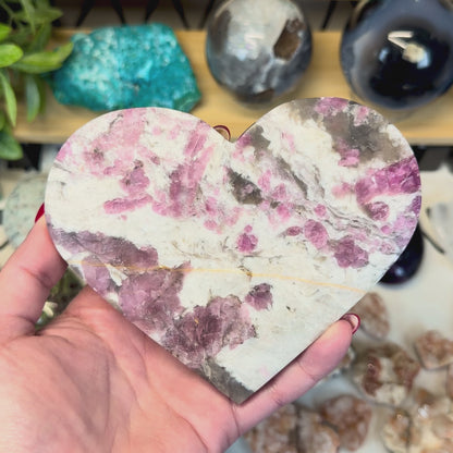 Pink Tourmaline With Smoky Quartz Heart