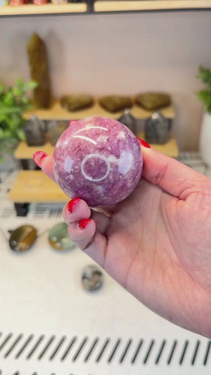 Pink Tourmaline Sphere - A