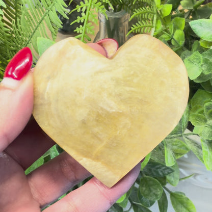 Golden Mica Heart - E