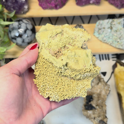 Honey Calcite in Matrix